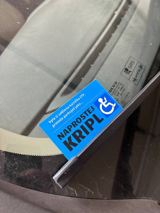 Parkovací průkaz Naprostého Kripla