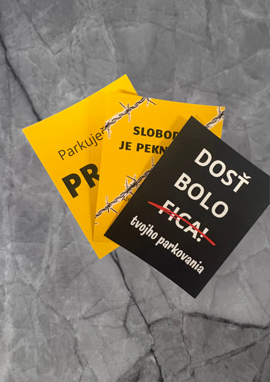 (Předprodej) Balíček parkovacích samolepiek